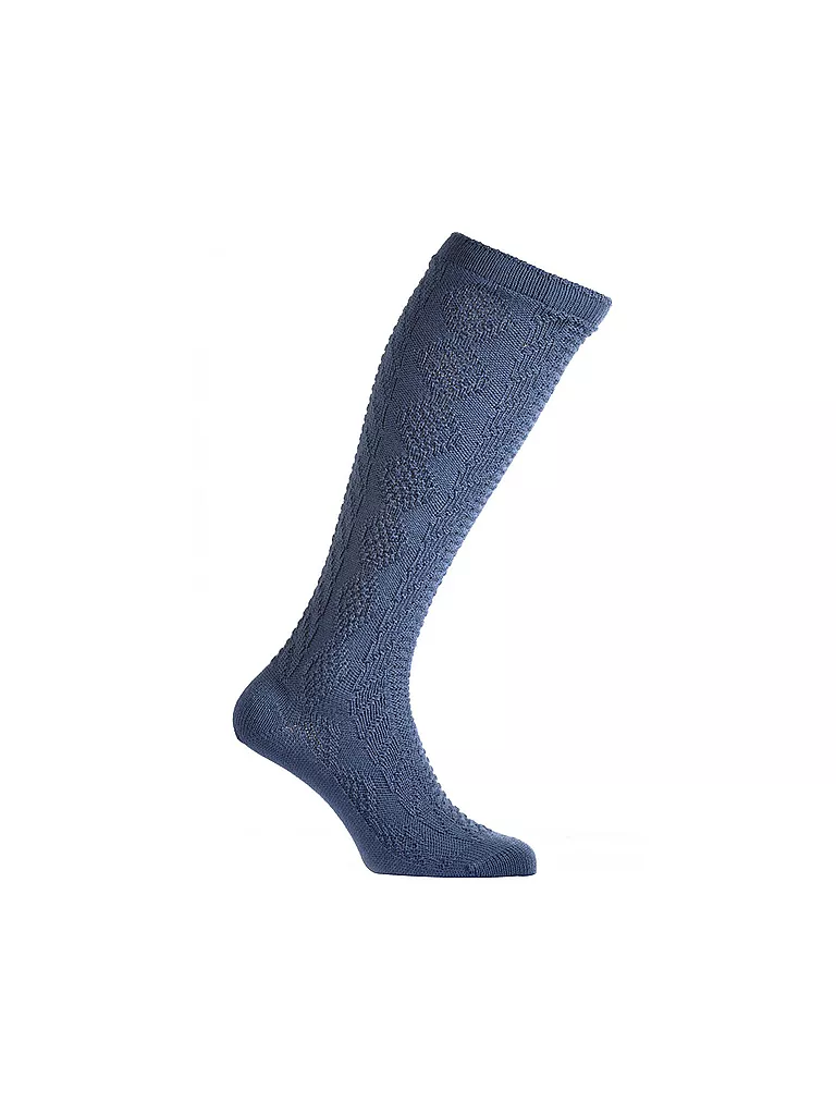 LUISE STEINER | Kniestrümpfe stahlblau | Blu