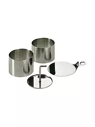 LURCH | Anelli per alimenti in acciaio inox, set da 8 pezzi | Argento