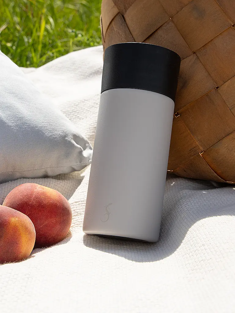 LURCH | Bicchiere termico 360° in acciaio inox 0,3 l Grigio Jura | Grigio chiaro