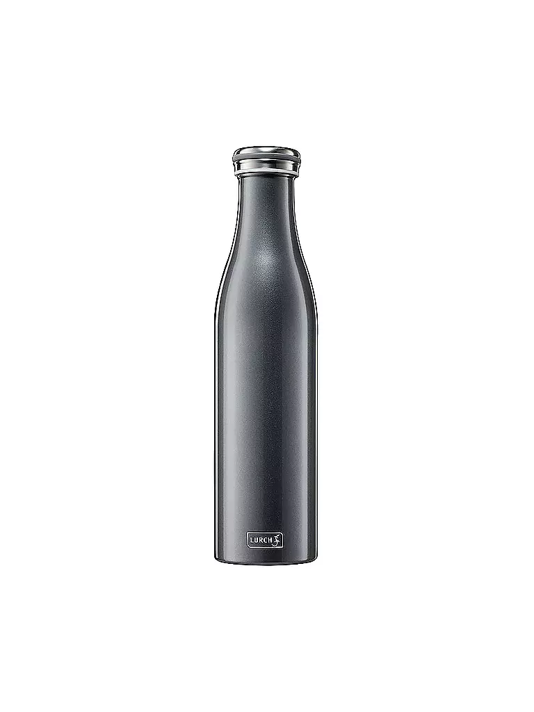 LURCH | Borraccia termica - Thermos in acciaio inox 0,75 l Antracite metallizzato | Grigio