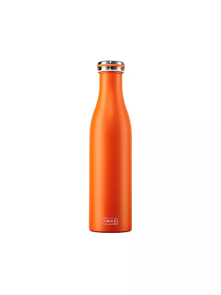 LURCH | Borraccia termica - Thermos in acciaio inox 0,75 l Arancione | Arancione