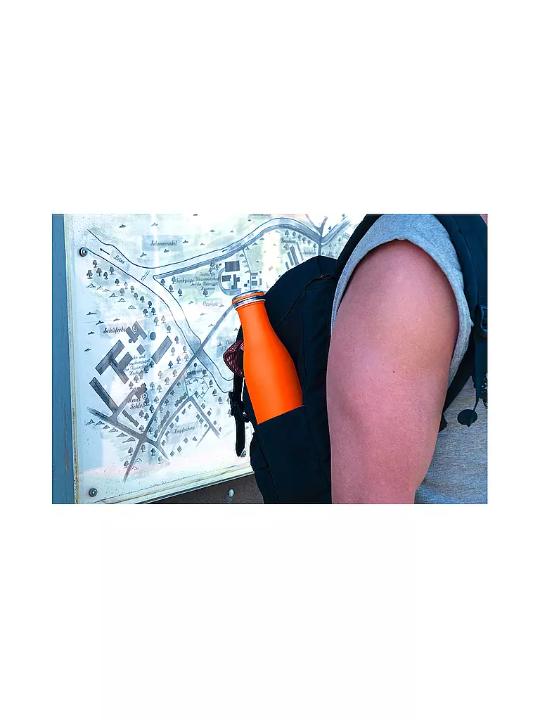 LURCH | Borraccia termica - Thermos in acciaio inox 0,75 l Arancione | Arancione