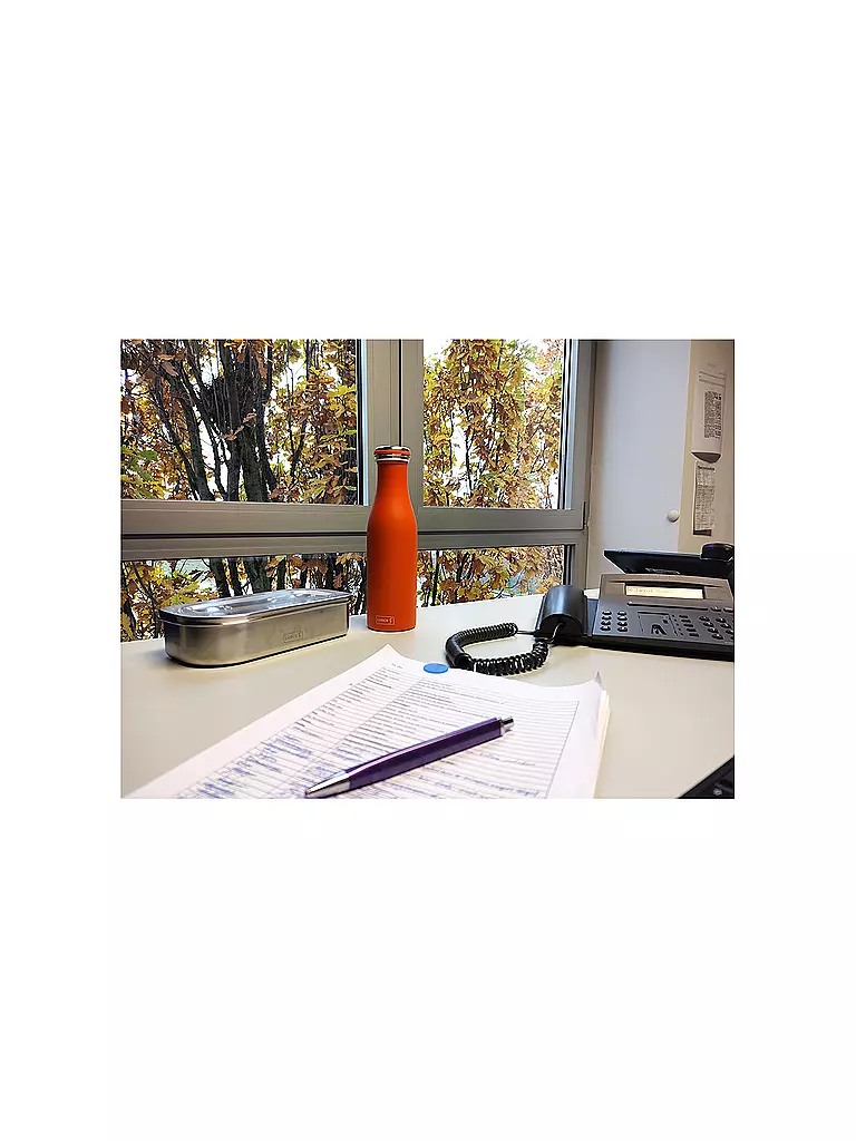 LURCH | Borraccia termica - Thermos in acciaio inox 0,75 l Arancione | Arancione