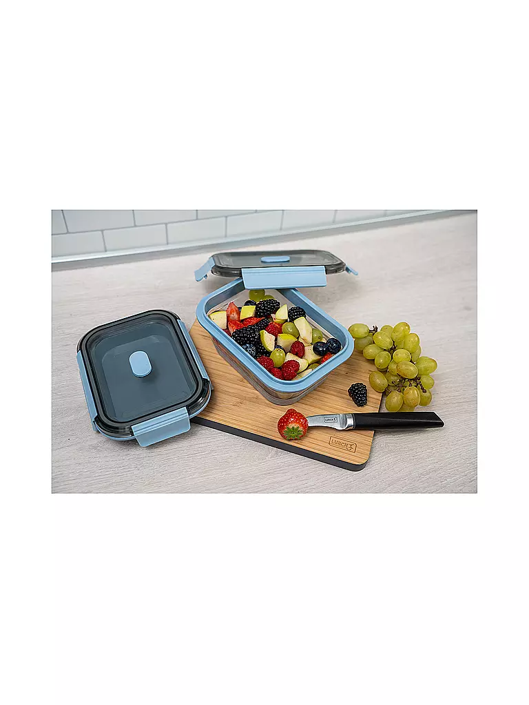 LURCH | Contenitore per alimenti in silicone 0,8 l Frozen-Blue | 