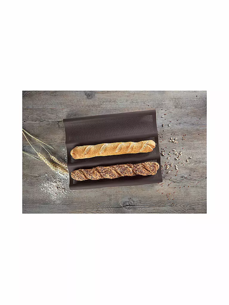 LURCH | Flexiform Baguette 36x28,5cm 3 scomparti | Marrone