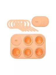 LURCH | Forma per cubetti di ghiaccio ICEFORM ARCTIC 6 scomparti Harmony Mint | Arancione