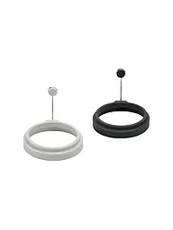 LURCH | Forma per uova rotonda, set da 2, silicone, grigio chiaro/grigio ferro | Grigio