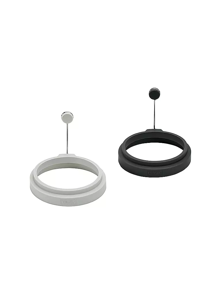 LURCH | Forma per uova rotonda, set da 2, silicone, grigio chiaro/grigio ferro | Grigio