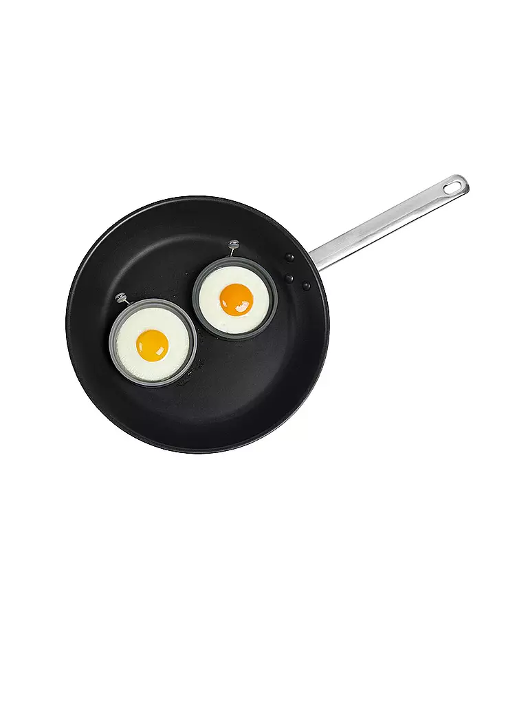 LURCH | Forma per uova rotonda, set da 2, silicone, grigio chiaro/grigio ferro | Grigio