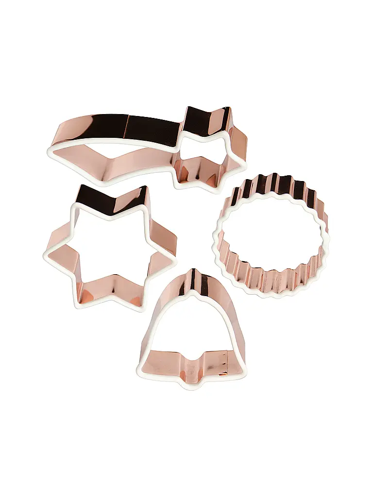 LURCH | Formine per biscotti 4 pz. SKY MINI Rame/Silicone | Rame