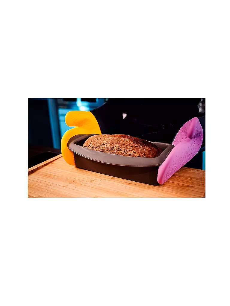 LURCH | Guanto da forno in silicone giallo / nero | Giallo