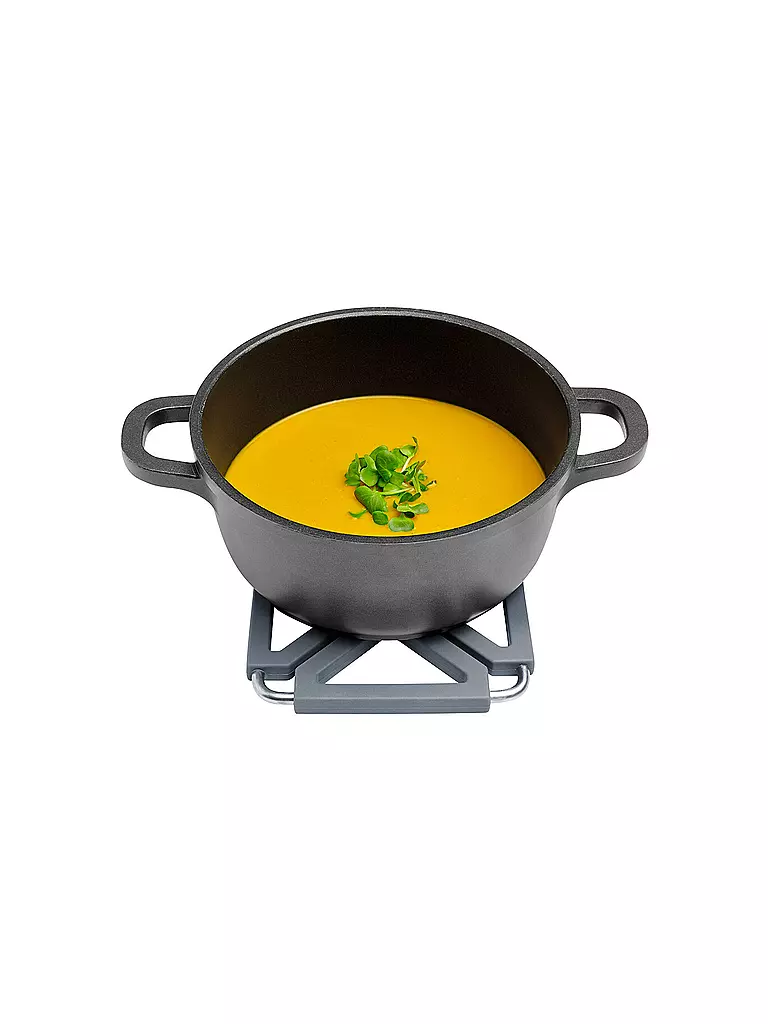 LURCH | Sottopentola in silicone pieghevole grigio ferro |