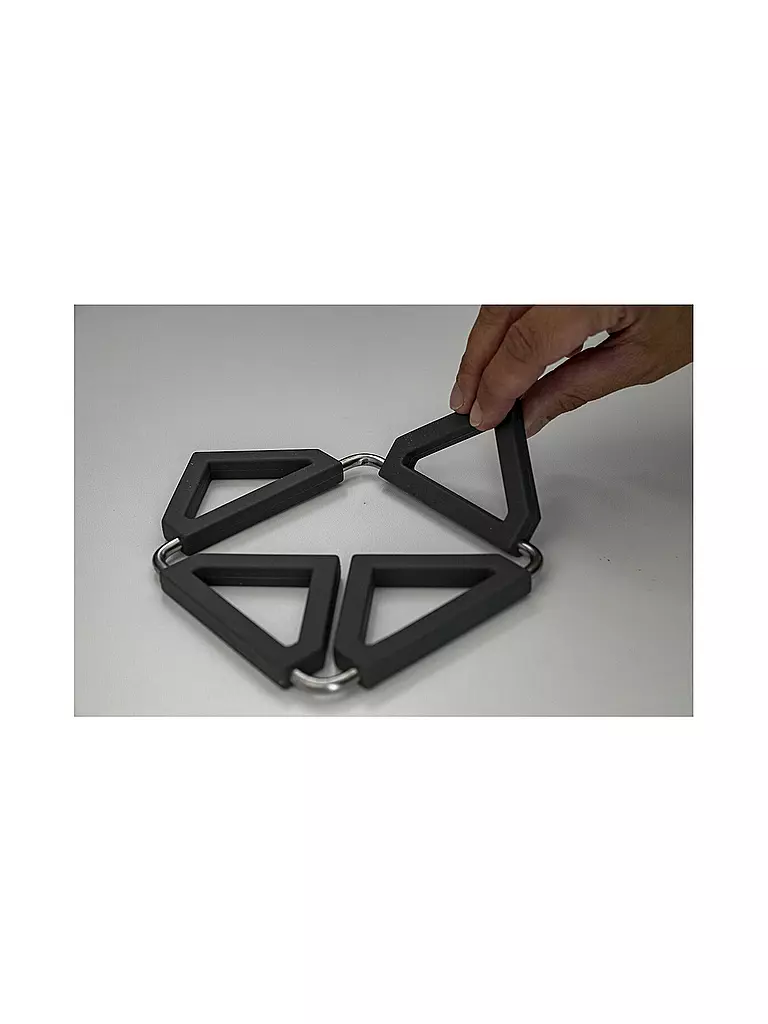 LURCH | Sottopentola in silicone pieghevole grigio ferro |