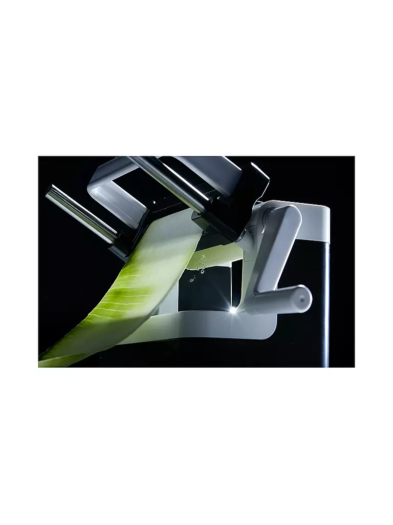 LURCH | Tagliaverdure a nastro Catto grigio ferro/bianco | Bianco