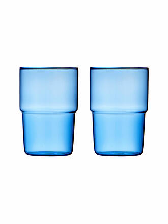 LYNGBY GLAS | Set di 2 bicchieri TORINO 40 cl Blu