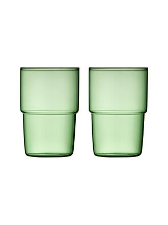 LYNGBY GLAS | Set di 2 bicchieri TORINO 40 cl Verde