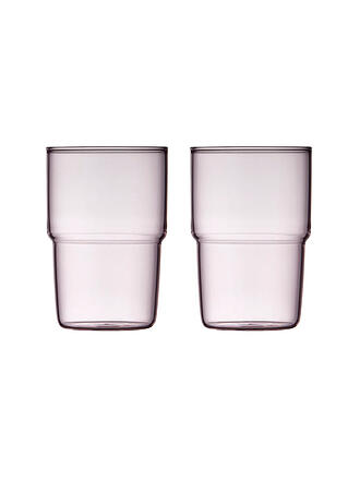 LYNGBY GLAS | Set di 2 bicchieri TORINO 40 cl Rosa