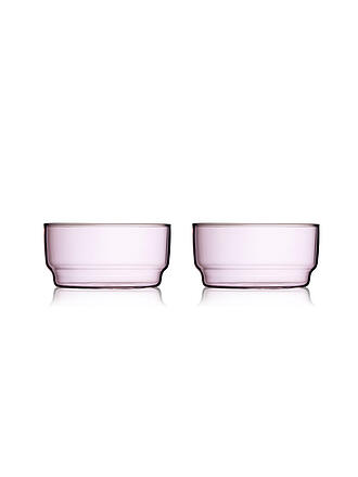 LYNGBY GLAS | Set di 2 ciotole TORINO 50cl Rosa