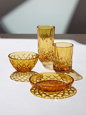 LYNGBY GLAS | Schale 4tlg. 12cm SORRENTO Amber