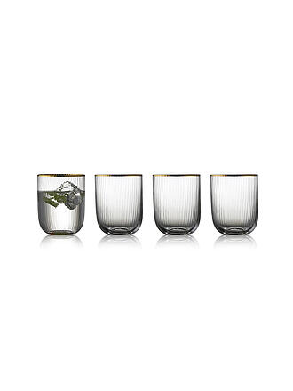 LYNGBY GLAS | Set di tumbler da 4 pezzi con bordo dorato PALERMO 35cl