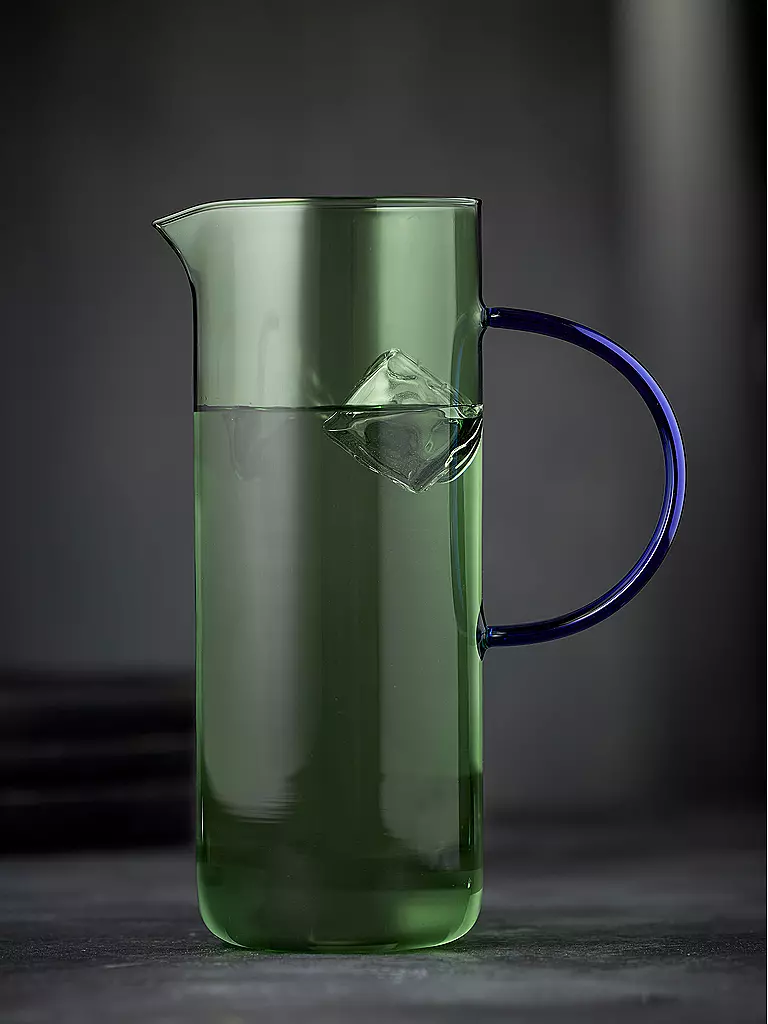 LYNGBY GLAS | Brocca in vetro TORINO 1,1 l Verde/Blu | Verde chiaro