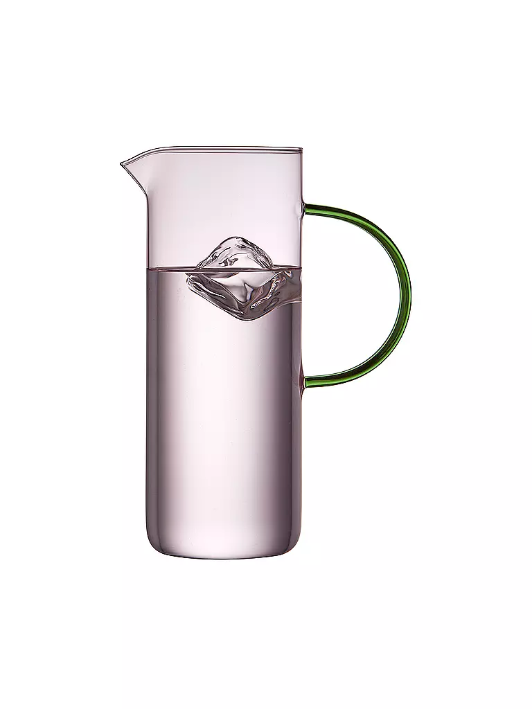 LYNGBY GLAS | Brocca in vetro TORINO 1,1l Rosa/Blu | 