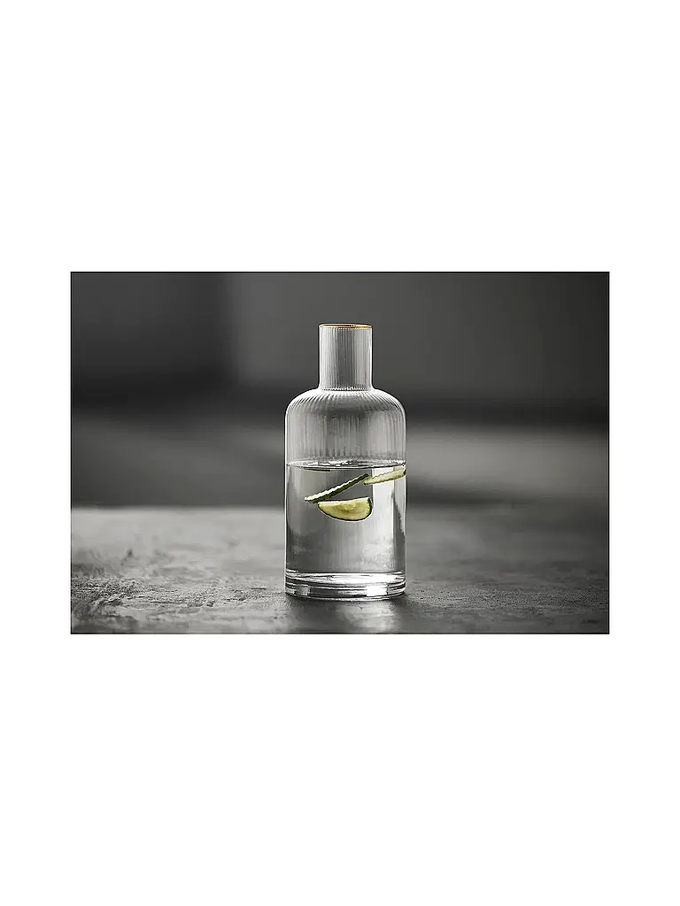 LYNGBY GLAS | Caraffa con bordo dorato 1,5l PALERMO | Trasparente