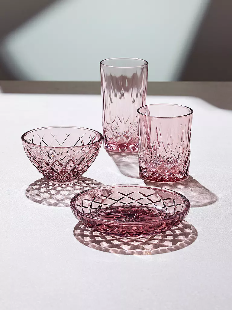 LYNGBY GLAS | Ciotola 4 pz. 12 cm SORRENTO Rosa | Rosa