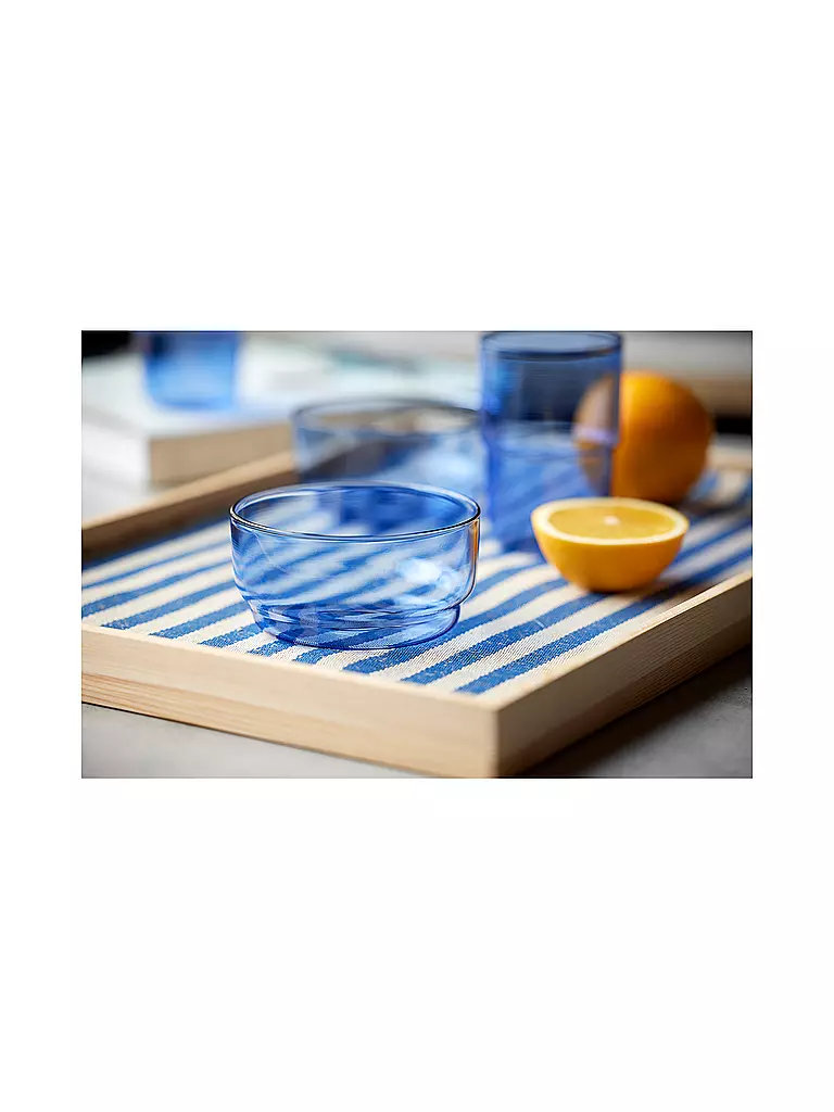 LYNGBY GLAS | Schale 2er Set TORINO 50cl Blau   | Blu