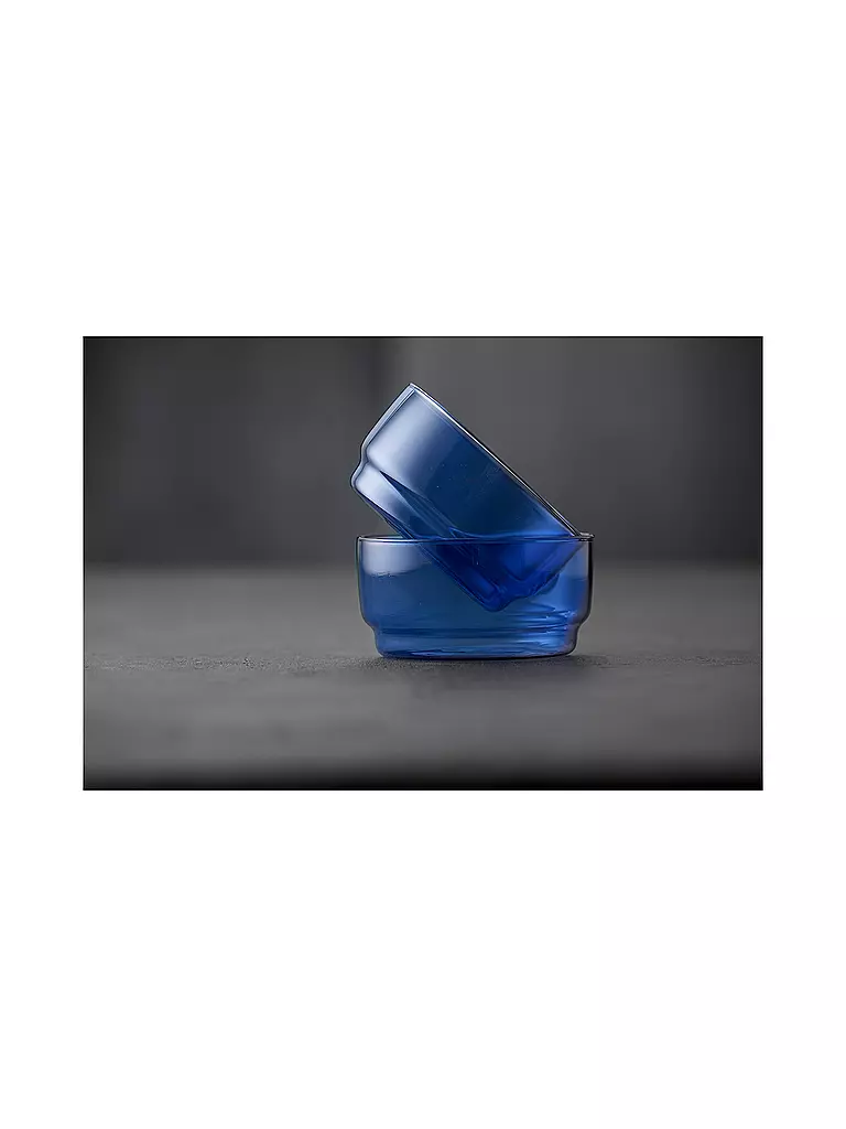 LYNGBY GLAS | Schale 2er Set TORINO 50cl Blau | 