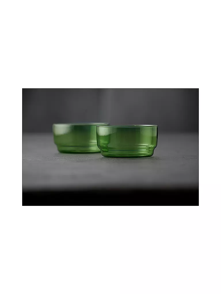 LYNGBY GLAS | Schale 2er Set TORINO 50cl Gruen | 
