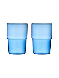 LYNGBY GLAS | Set di 2 bicchieri TORINO 40 cl Verde | Blu