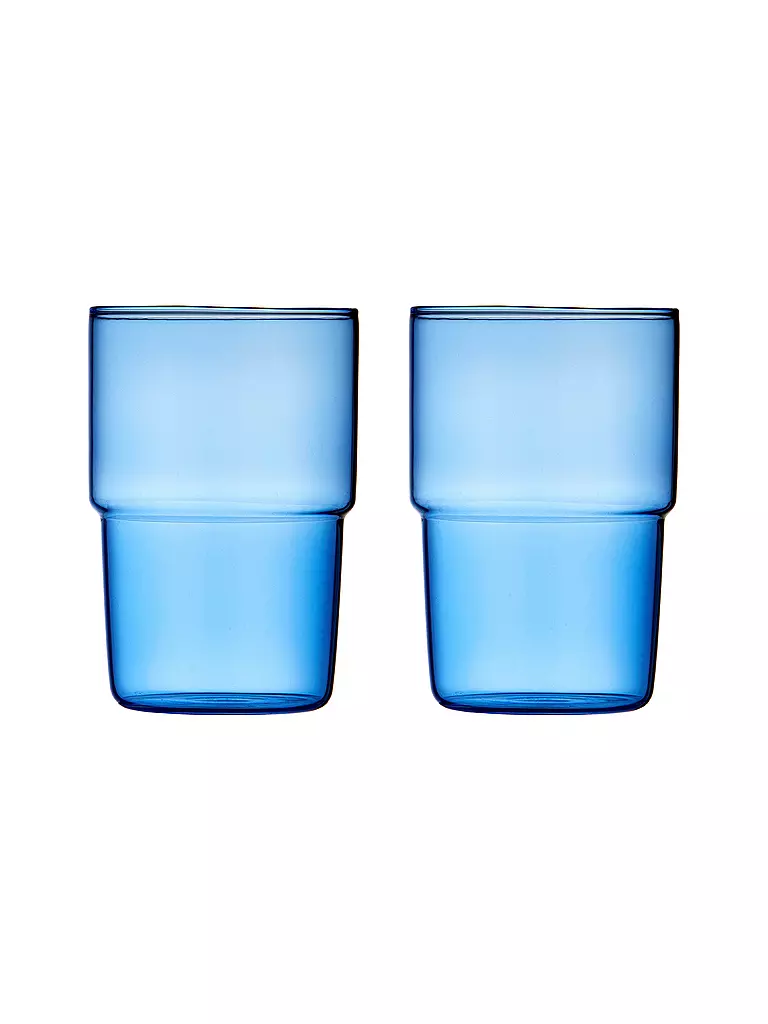 LYNGBY GLAS | Set di 2 bicchieri TORINO 40 cl Blu | Blu