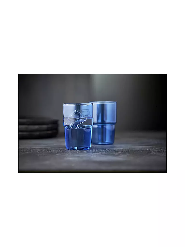 LYNGBY GLAS | Set di 2 bicchieri TORINO 40 cl Blu | 