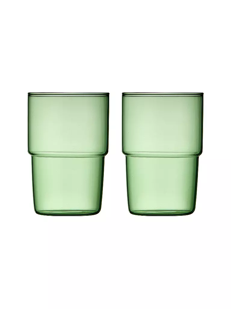 LYNGBY GLAS | Set di 2 bicchieri TORINO 40 cl Verde | Verde chiaro
