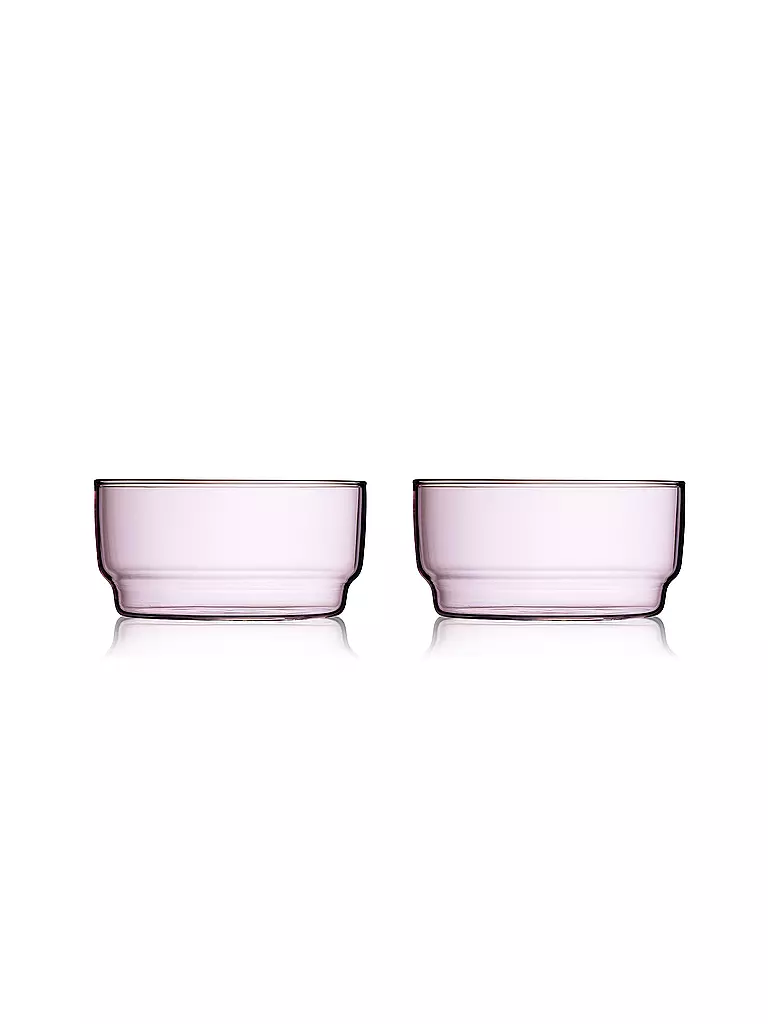 LYNGBY GLAS | Set di 2 ciotole TORINO 50cl Rosa | Rosa