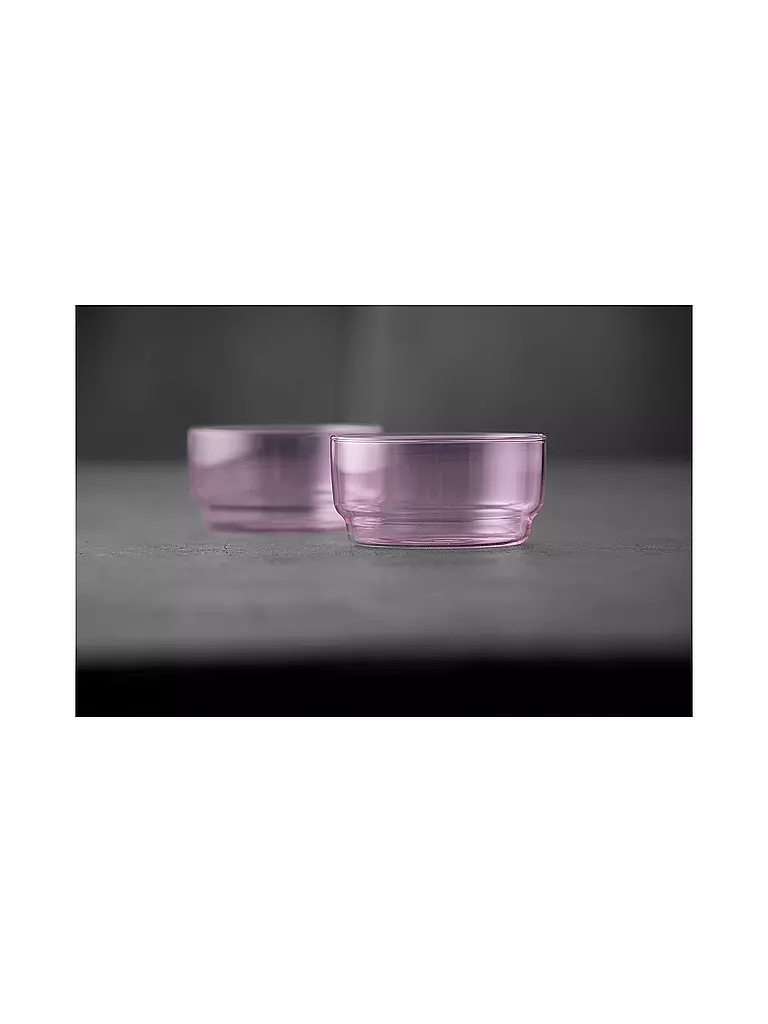 LYNGBY GLAS | Set di 2 ciotole TORINO 50cl Rosa | 