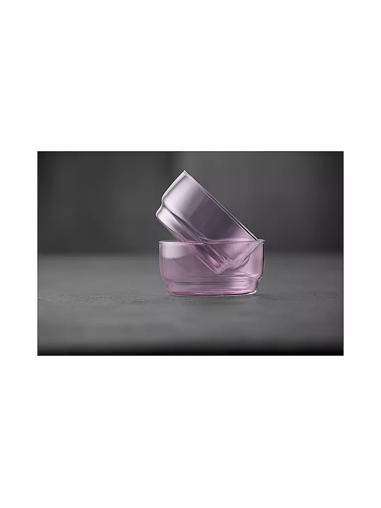 LYNGBY GLAS | Set di 2 ciotole TORINO 50cl Rosa | 