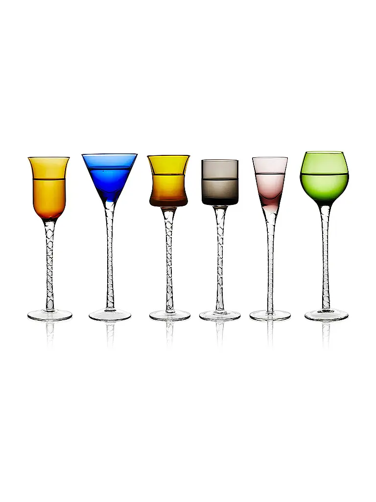 LYNGBY GLAS | Set di bicchierini da liquore 6 pz. LONDON 18cm multicolore | Multicolore