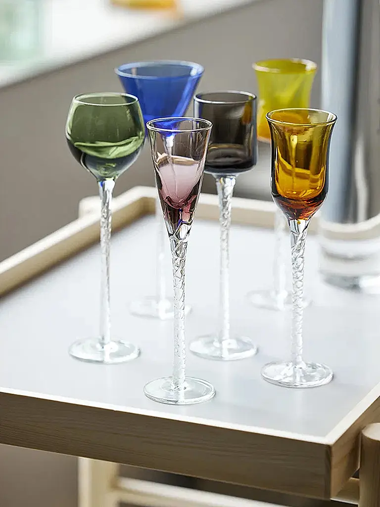LYNGBY GLAS | Set di bicchierini da liquore 6 pz. LONDON 18cm multicolore | Multicolore