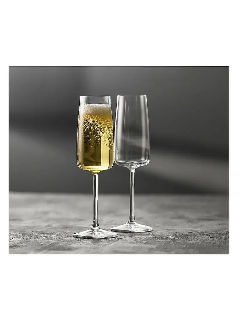 LYNGBY GLAS | Set di calici da spumante 4 pz. ZERO 30cl | Trasparente