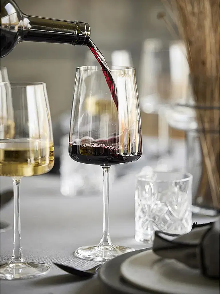 LYNGBY GLAS | Set di calici da vino rosso da 4 pezzi ZERO 54cl | Trasparente