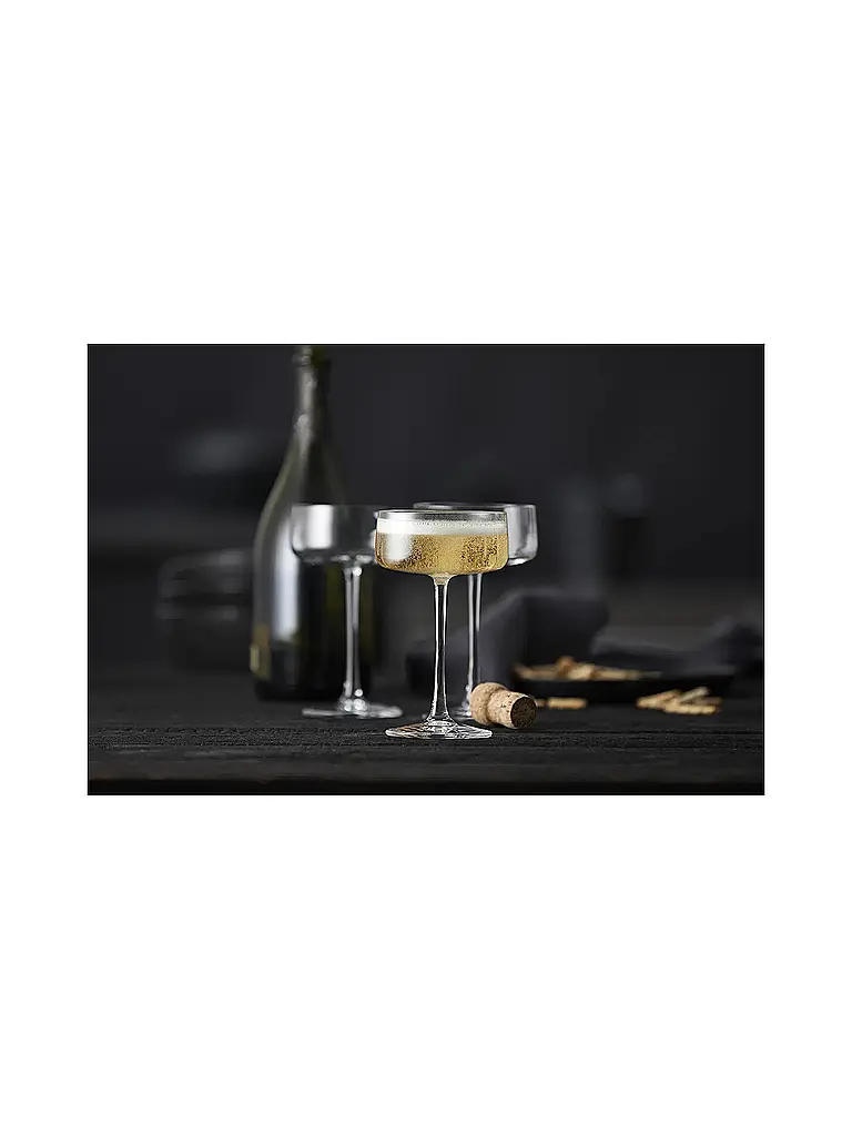 LYNGBY GLAS | Set di coppe da champagne 4 pz. ZERO 26cl | Trasparente