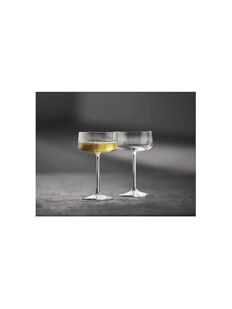 LYNGBY GLAS | Set di coppe da champagne 4 pz. ZERO 26cl | Trasparente