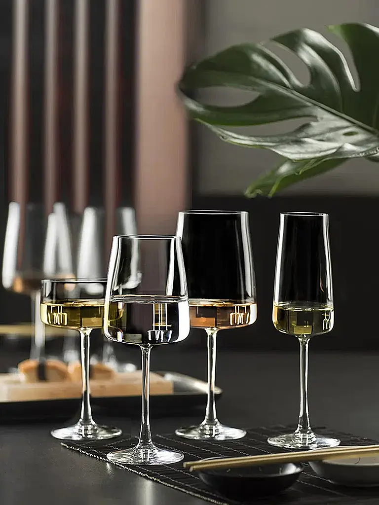 LYNGBY GLAS | Set di coppe da champagne 4 pz. ZERO 26cl | Trasparente