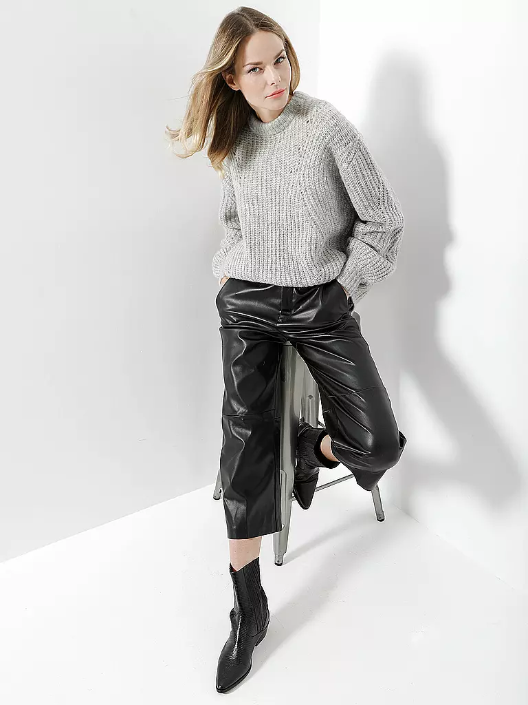 MAC | Culotte in Lederoptik " Chiara "  | Nero