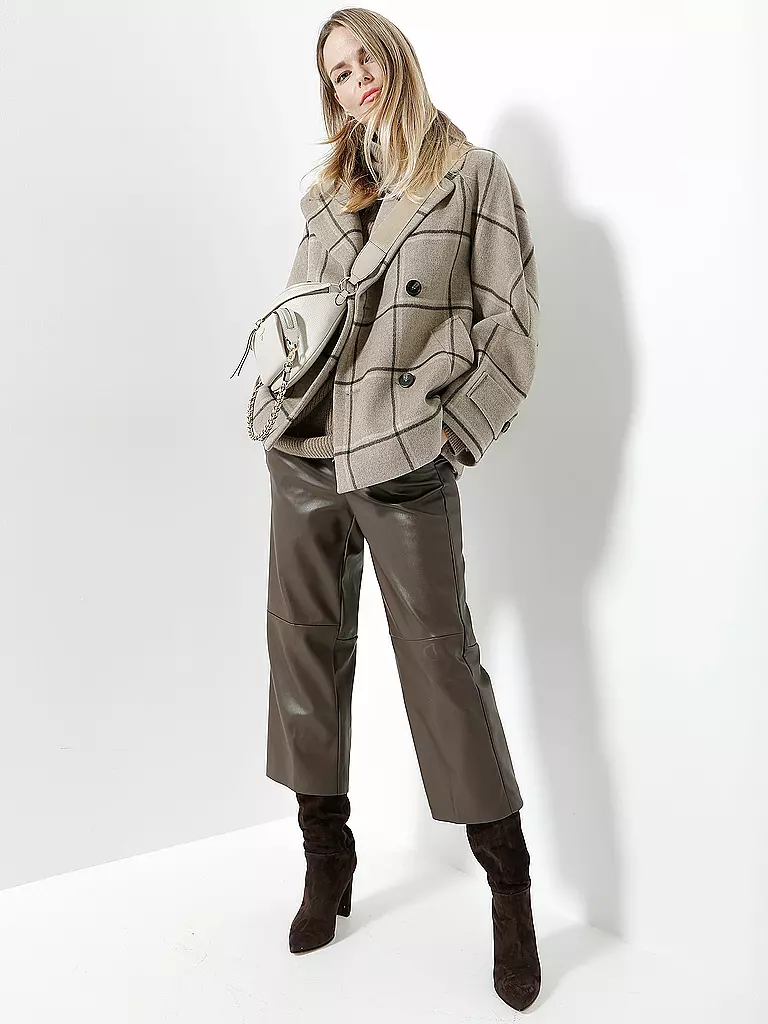 MAC | Culotte in Lederoptik " Chiara "  | Marrone