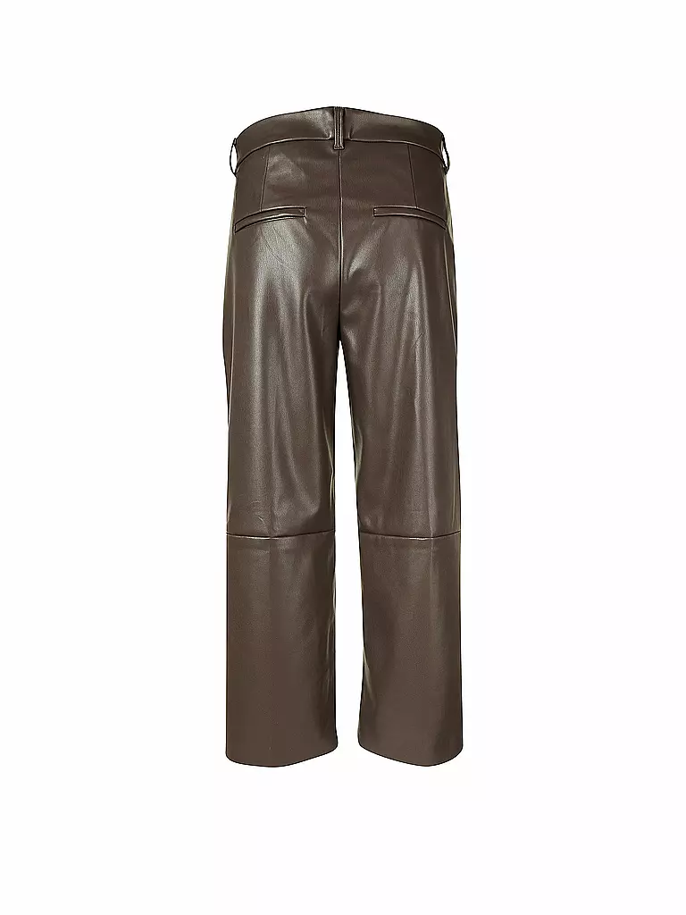 MAC | Culotte in Lederoptik " Chiara "  | Marrone