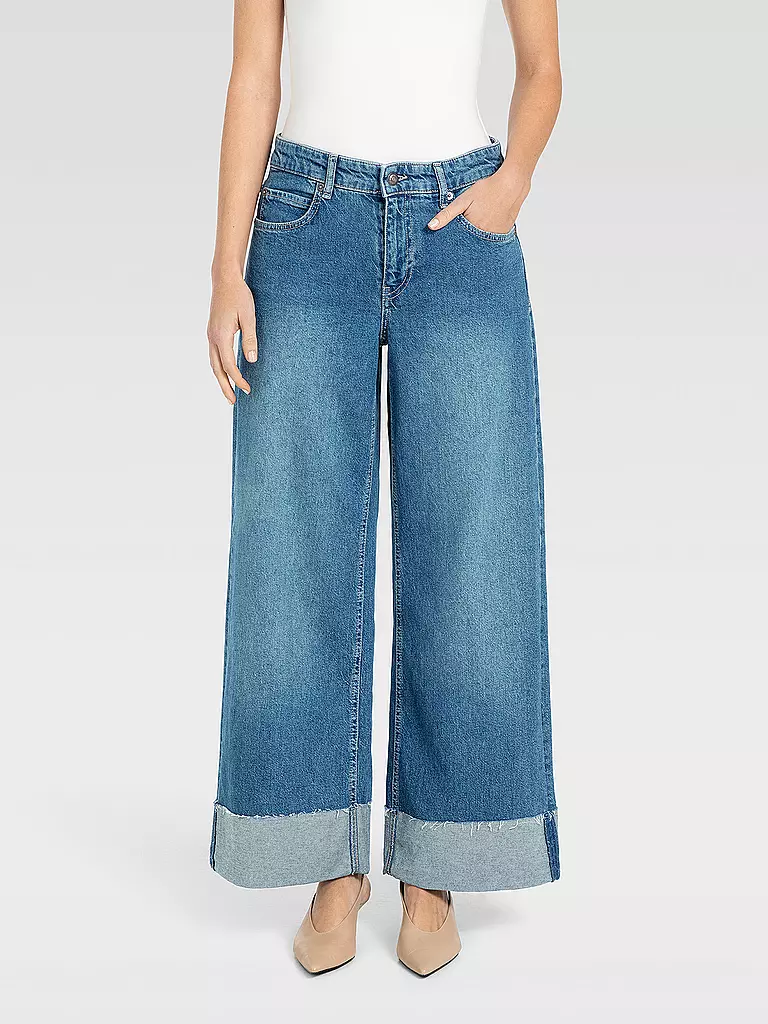 MAC | Jeans Straight Fit 7/8 NEVADA | Blu scuro