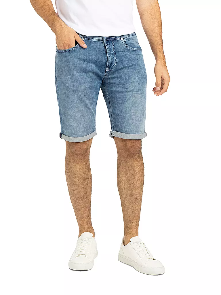 MAC | Jeansshorts | Blu chiaro